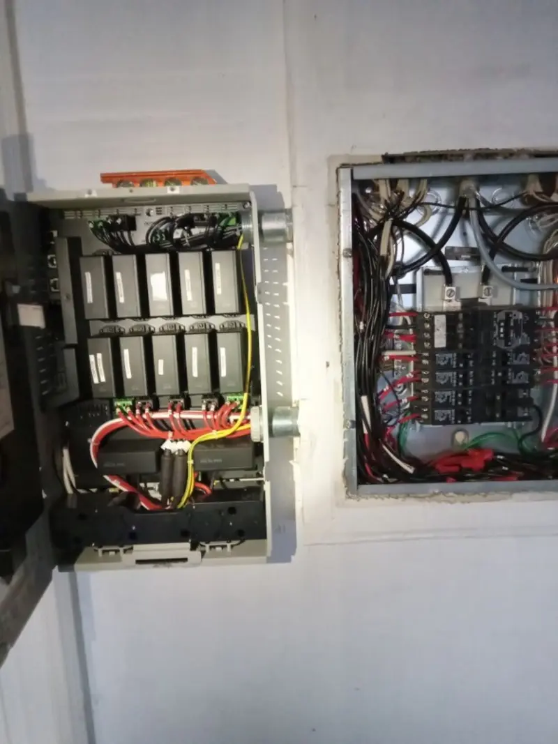 Electrical panel upgrade completed for Indoor Lighting Installation in Wright
